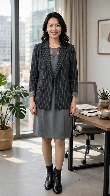 длинный широкий плащ: Женские образы в стиле smart-casual и вечернем: жакеты и — 3