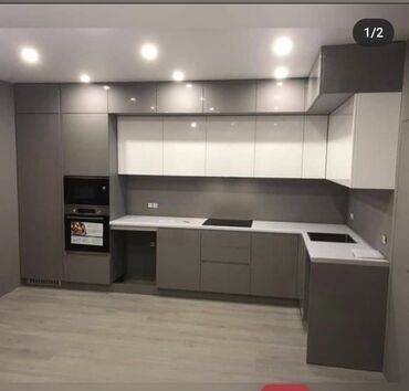 Sifarişlə mətbəx mebeli: Sifarişlə mətbəx dəsti, Özü çəkən petlələr, DSP, Kredit yoxdur, Ödənişli çatdırılma — 1