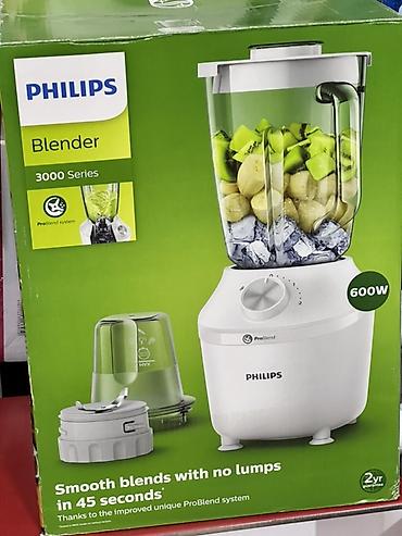 3000: Блендер PHILIPS 3000 Series, 600 Вт - Система ProBlend: однородные — 1