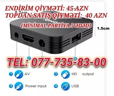 köhne televizor: Yeni Smart TV boks TV box 2 GB / 16 GB, Android, Ünvandan götürmə