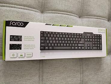icare ps: FAROO 2903 Office Keyboard – tam ölçülü, simli USB klaviatura - Dil — 2