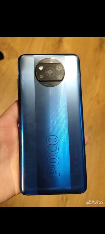 Мобильные телефоны и аксессуары: Poco X3 Pro, Б/у, 128 ГБ, цвет - Голубой, 2 SIM
