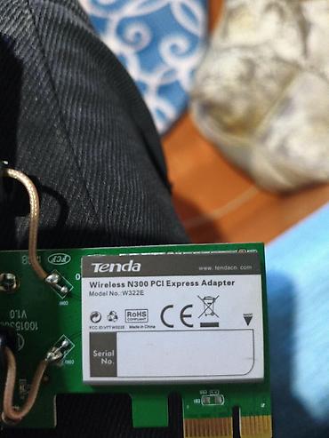 Модемы и сетевое оборудование: Wi‑Fi адаптер Tenda Wireless N300 PCI Express (модель W322E) реальному — 3
