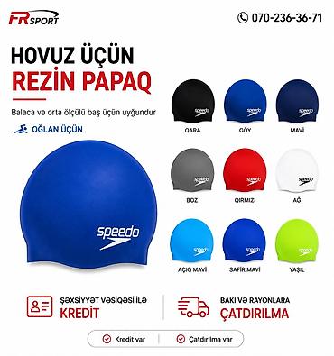 Digər idman və istirahət malları: 💥 üzgüçülük papağı, hovuz üçün papaq ✅ 7/24 əlaqə saxlaya — 1