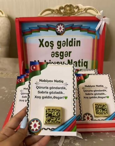 Toy paltarları: Əsger xoncalari sifarisle hazirlanir.Sifarisler en az 2-3 gun onceden