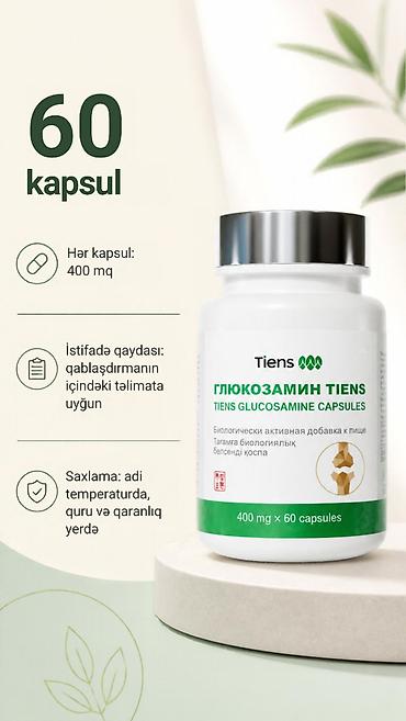 Другие медицинские товары: 🌿 Tiens Qlükozamin — qlükozamin, xondroitin və kollagen tərkibli — 6