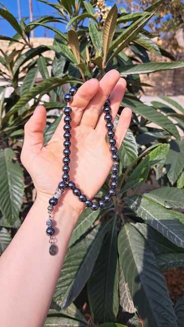 Təsbehlər: Təbii daşlardan hazırlanmış tesbih - Material: şəffaf-qonur tonlarda — 14