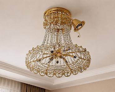 İşıqlandırma: Çılçıraq, 10 və daha çox lampa, Metal — 2