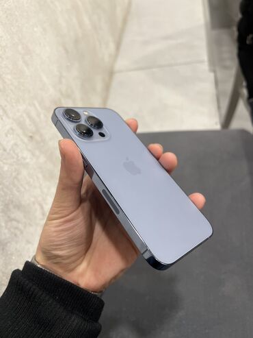 iphone 13 qiymətləri: IPhone 13 Pro, 128 GB, Blue Titanium, Barmaq izi, Face ID