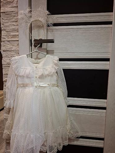 Детское платье, цвет - Белый, Б/у