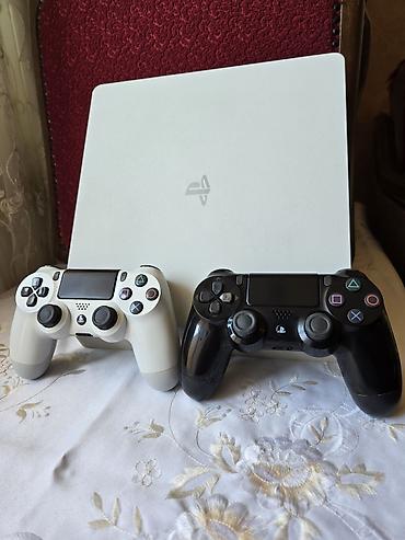 Техника и электроника: PlayStation 4 Slim (ağ rəng) 500GB İdeal vəziyyətdə, heç bir problemi — 2