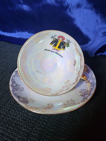 Kuhinjski setovi: Solja kolekcionarska Bavaria porcelan,vintaz sa sedef glazurom. Solja — 2