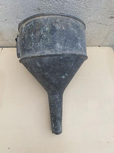 Metal məhsulları: Böyük ölçülü metal qıf. Diametr 20 sm, umumi uzunluq 33 sm Yaxsi — 7