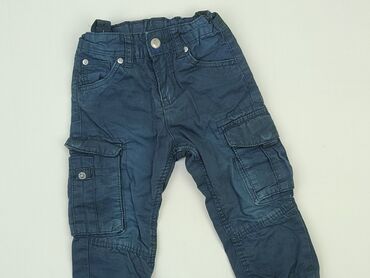 spodenki jeansowe z wysokim stanem: Spodnie jeansowe, 12-18 m, stan - Dobry