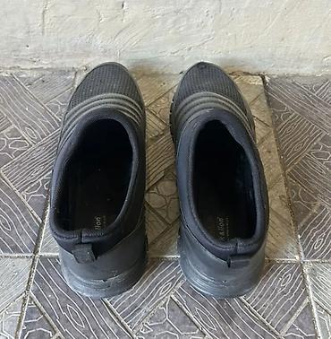 Мужская обувь: Qara rəngli slip-on kişi idman ayaqqabısı - Model: slip-on (bağsız) — 3
