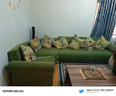 Divanlar: Künc divan, İşlənmiş, Açılan, Bazalı, Parça, Çatdırılma yoxdur — 2
