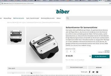Stege: Doppler balkon stega za suncobrane - Praktičan nosač/stega za sigurno — 4