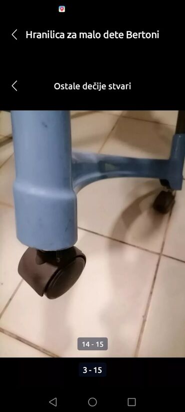 Hranilice: Hranilica BENETON Sklopljiva. ispravni kaiševi. 
 Mirjevo — 8