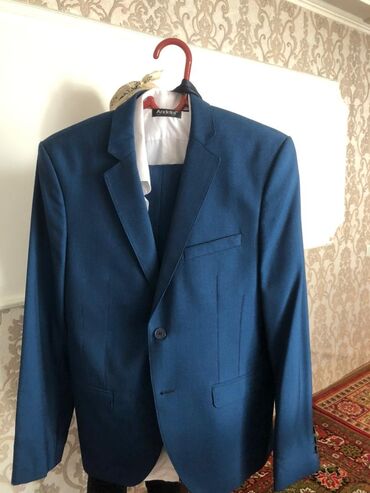 брендовая мужская одежда бишкек: Костюм 2XL (EU 44), цвет - Синий