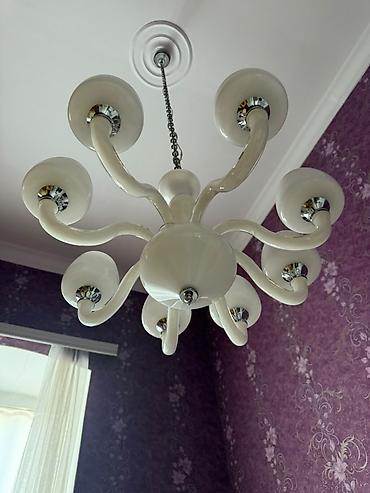 Ev üçün dekor: Çılçıraq, 8 lampa, Şüşə — 2