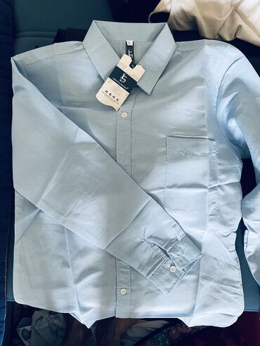 товары из россии: Мужская рубашка, L (EU 40), LeviS, Новый, цвет - Голубой, Самовывоз