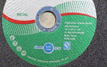 forma ideale sklopivi stolovi: Steel Abrasive Cutting Disc 32mm ITEM: SOA-4TWA/A4003 400x3x32mm