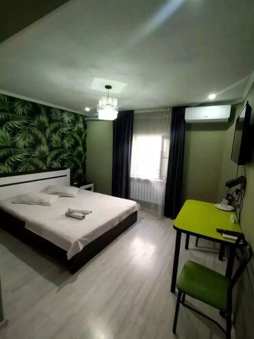 аренда квартир на долгий срок аламедин 1: 1 бөлмө, Душ кабинасы, Жаздык, жууркан-төшөк каптары, Кондиционер