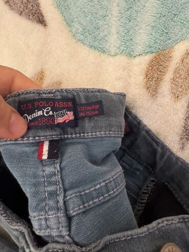 зеленые детские джинсы: U.S. Polo Assn. Denim Co. uşaq cins şalvarı - Brend: U.S. POLO ASSN