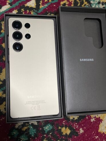 наушники беспроводные детские с ушками: Samsung Galaxy S25 Ultra, Колдонулган, 256 ГБ, түсү - Алтын, 1 SIM, eSIM, 2 SIM
