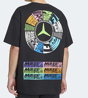 Kişi geyimləri: Unisex Lights On T‑shirt Black – ADIDAS ORIGINAL Official Mercedes-AMG — 3