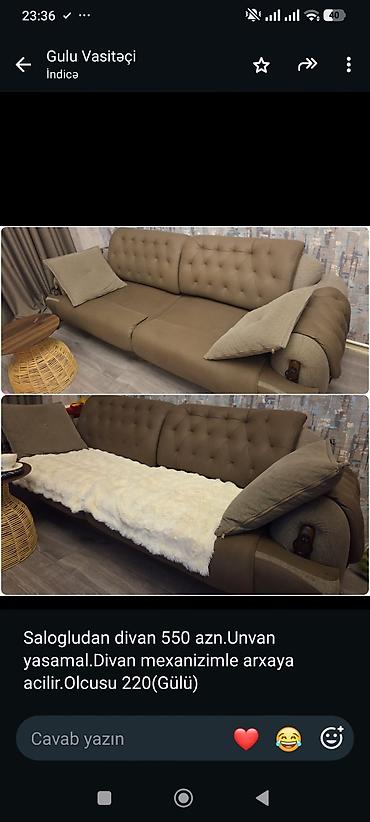 Salogludan divan 550 azn.Unvan yasamal.Divan mexanizimle arxaya lalafo.az -da Salogludan divan 550 azn.Unvan yasamal.Divan mexanizimle arxaya