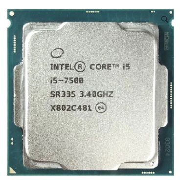 Prosessorlar: Prosessor Intel Core i5 i5 7500, 3-4 GHz, 4 nüvə, İşlənmiş