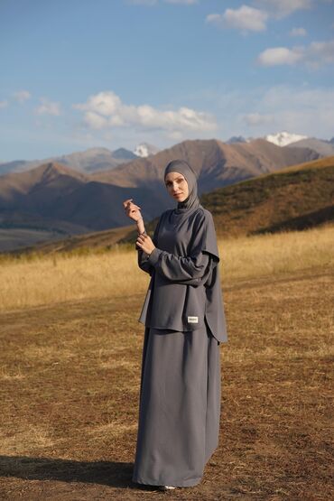 Повседневные платья: Повседневное платье, Длинная модель, Оверсайз, Стандарт — 7