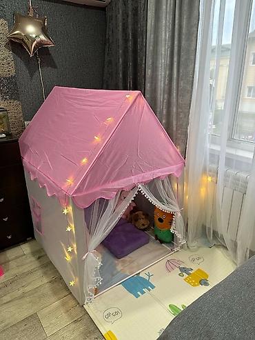 Палатки и домики: Палатка домик, с трех лет (каркас трубки пластик) в подарок гирлянда at lalafo.kg — 8 Палатки и домики: Палатка домик, с трех лет (каркас трубки пластик) в подарок гирлянда — 8