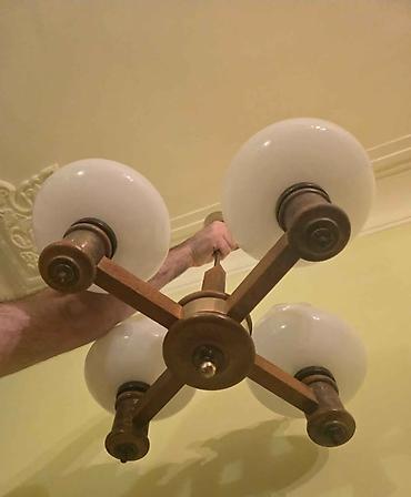 Çilçıraqlar: Çılçıraq, 4 lampa, Taxta — 1