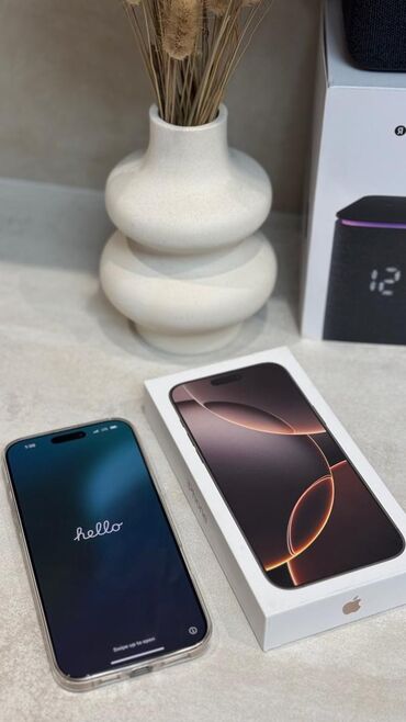 сколько стоит iphone 16 в бишкеке: IPhone 16 Pro Max, Колдонулган, 256 ГБ, Desert Titanium, Коргоочу айнек, Каптама, Куту, 94 %