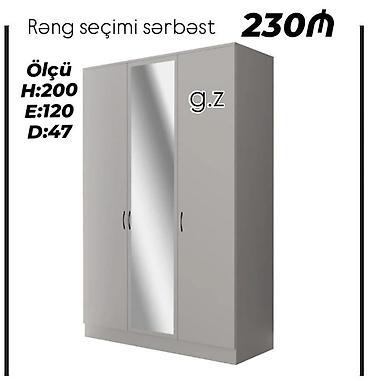 sifaner: Düz dolab, Yataq otağı üçün, Qarderob, Açılan, Korpuslu, 3 qapılı — 2