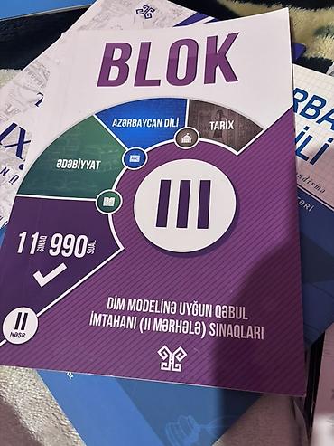 Testlər: Məhsul: “BLOK III” – DİM modelinə uyğun qəbul imtahanı (II mərhələ) — 1