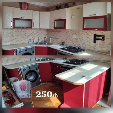 Продукты питания: *250₼ MƏTBƏX mebeli :-TƏCİLİ SATILIR*‼️ ÖLÇÜ:-1.90-2.70 1.40 qabağa