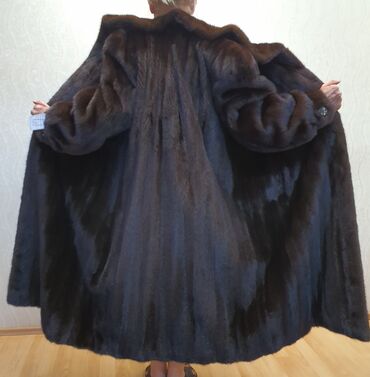 Шубы: Шуба, Норка, Длинная модель, Германия, 4XL — 9