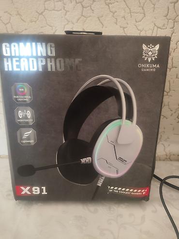 купи ноутбук: Onikuma X91 Gaming Headphone - RGB rəngli işıqlandırma - Yüksək — 1