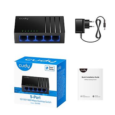 kommutator: Cudy GS105D 5-Port kommutator Cudy GS105D 5 portlu Fast Ethernet — 3