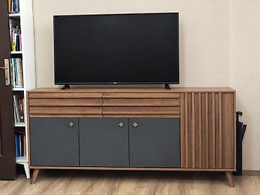 mebel satmaq: Mebel TV tumbası / konsol - Dizayn: Skandinaviya üslubunda, qoz ağacı — 1