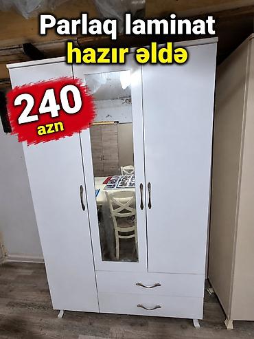 skaf: Yeni, 3 qapılı, Güzgülü, Açılan, Düz dolab — 2