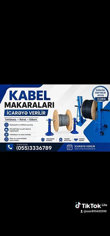 Kabel makarası stendləri – icarəyə verilir Məhsul/təklif: - Kabal lalafo.az -da Kabel makarası stendləri – icarəyə verilir Məhsul/təklif: - Kabal