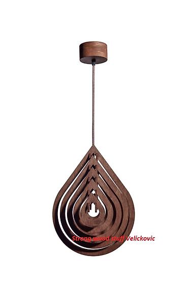ic lampa: Visilica Drop 39x28 cm Visilica Drop ručne izrade od šper ploče — 1
