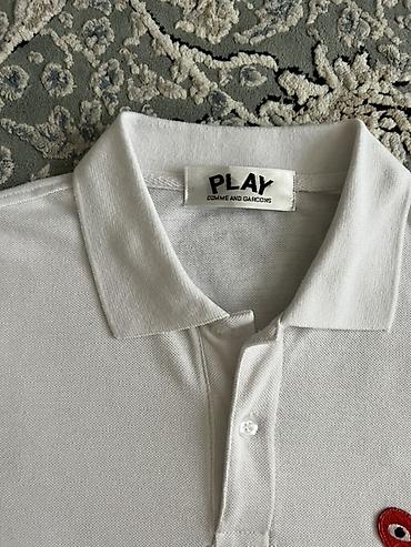 fredd perry: Белое поло PLAY Comme des Garçons - Классический крой с отложным — 4