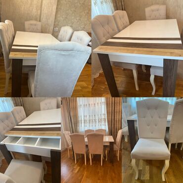 Digər mebel: YehiMasa desti. 350azn. 6 stulla. fabrik malıdır. Seliqeli istifade