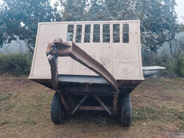 мини сельхозтехника: Ikioxlu kənd təsərrüfatı qoşqusu - Metal karkaslı, hündür yanlı yük