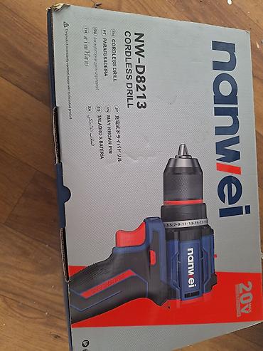 niutron nv: Аккумуляторная дрель-шуруповёрт Nanwei NW-D8213, 20 В (brushless) — 2
